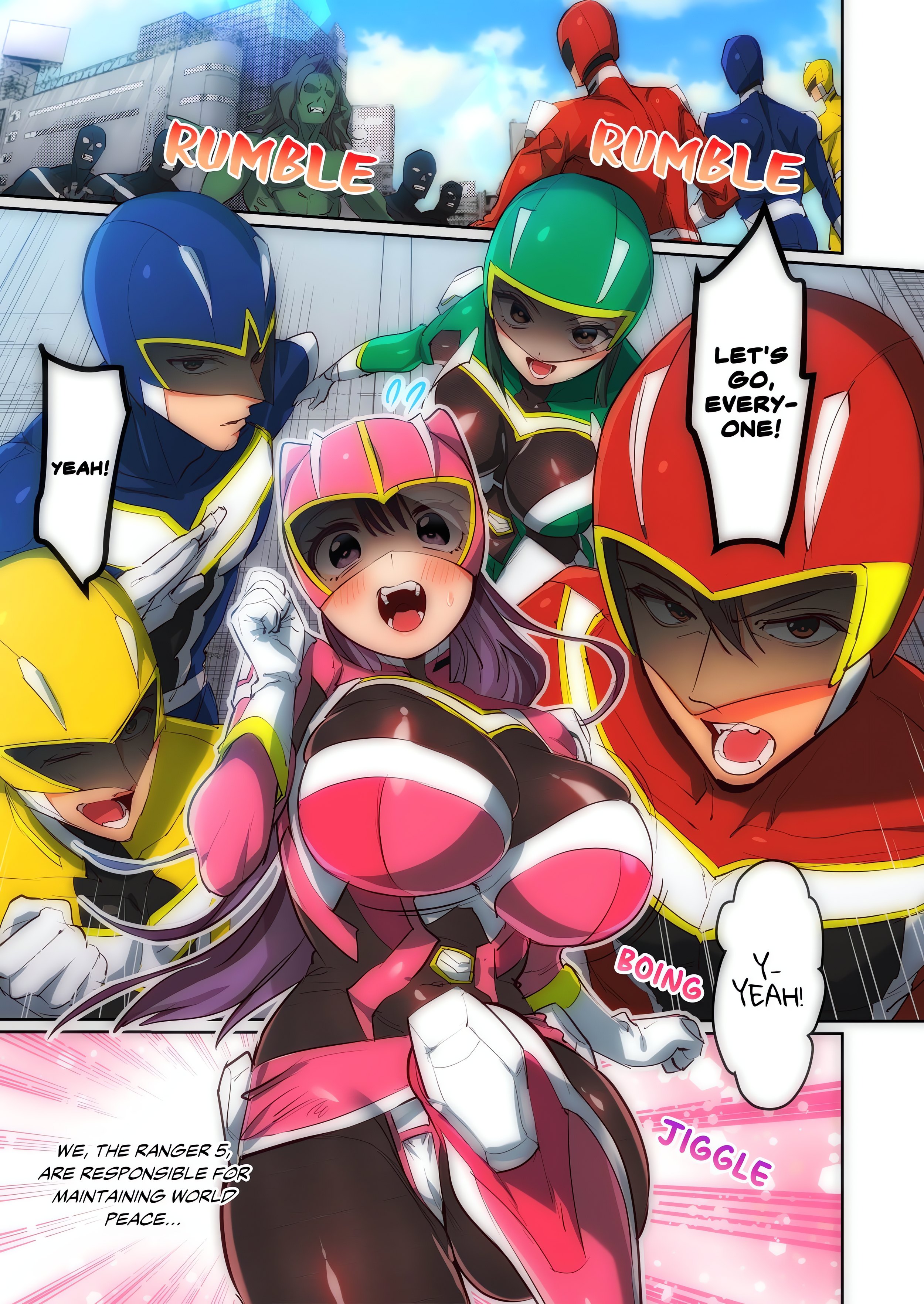 Pitiful Ranger Pink: I’m Such a Disgrace, but It Feels So Good! (Uncensored) - Chapter 1 Page 1