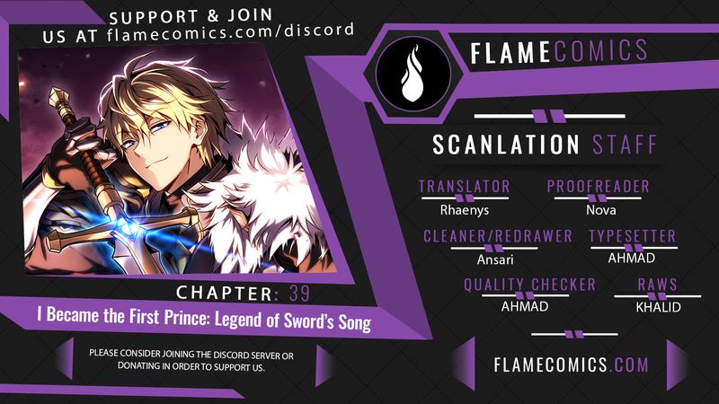 I Became the First Prince: Legend of Sword’s Song - Chapter 39 Page 1