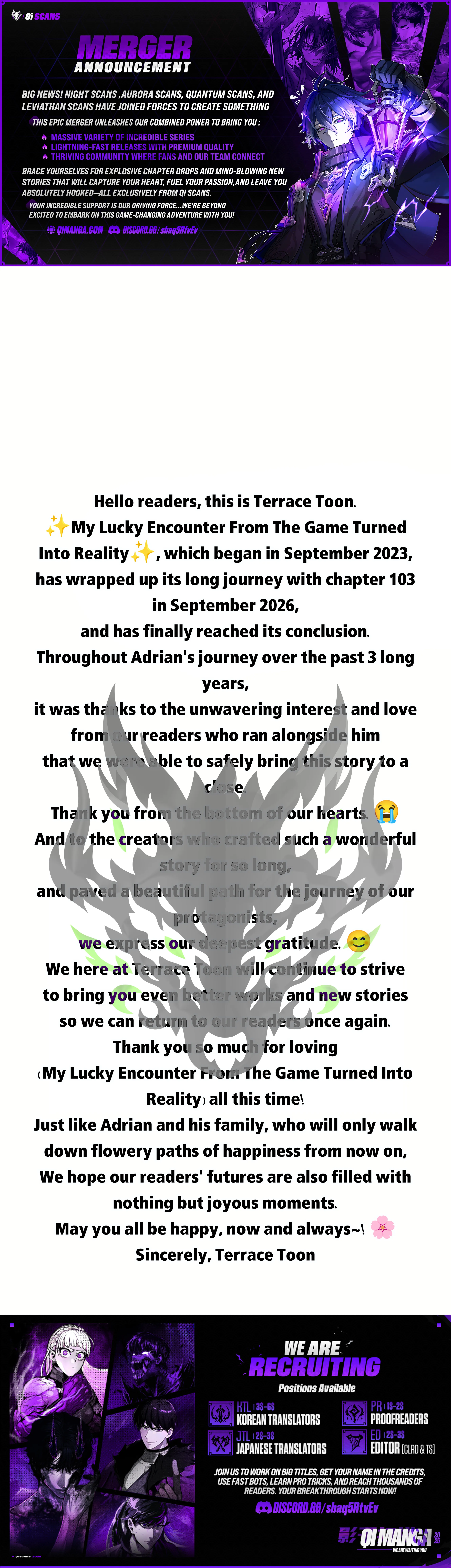 My Lucky Encounter From The Game Turned Into Reality - Chapter 103.5 Page 1