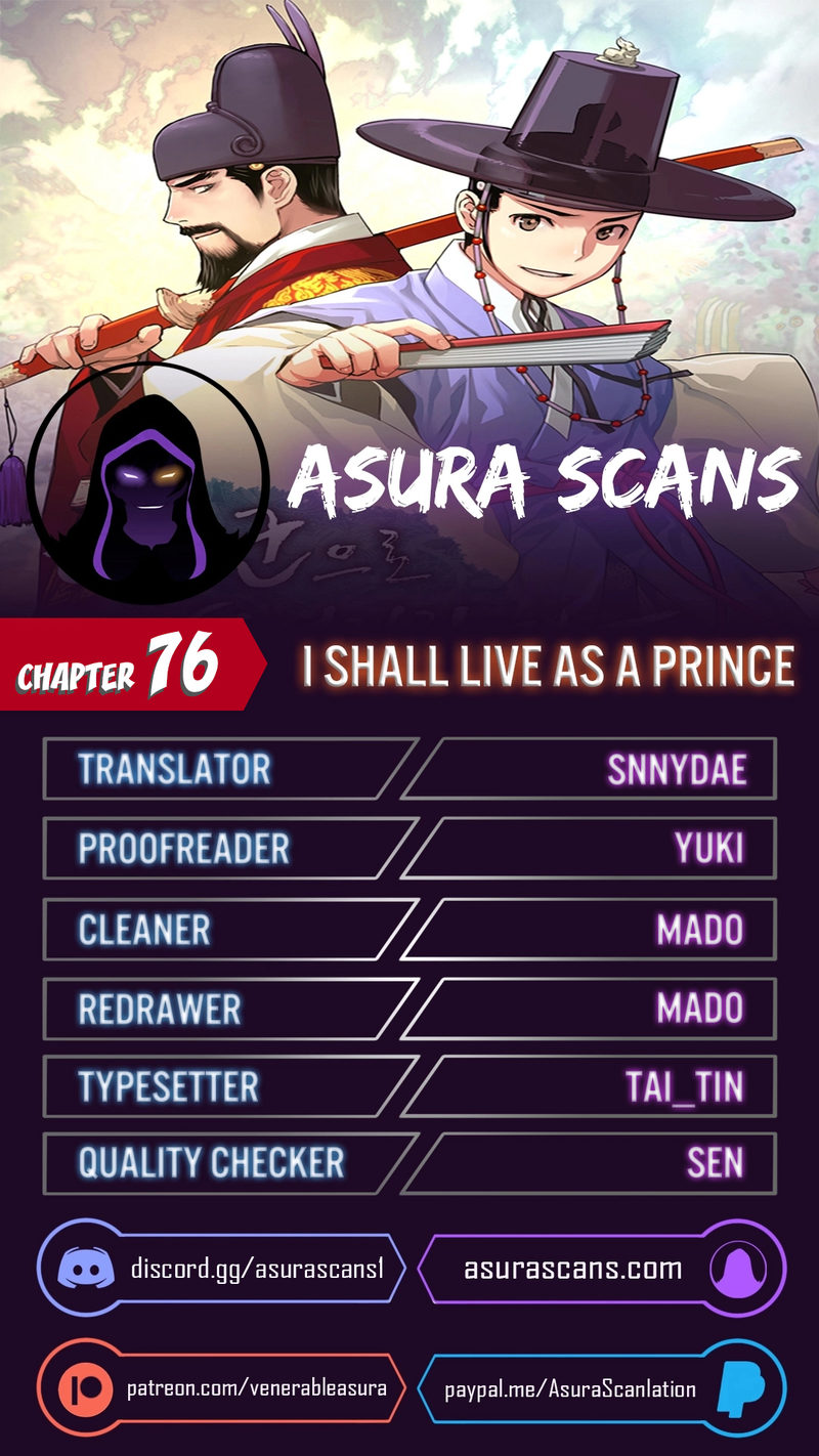 I Shall Live as a Prince - Chapter 76 Page 1