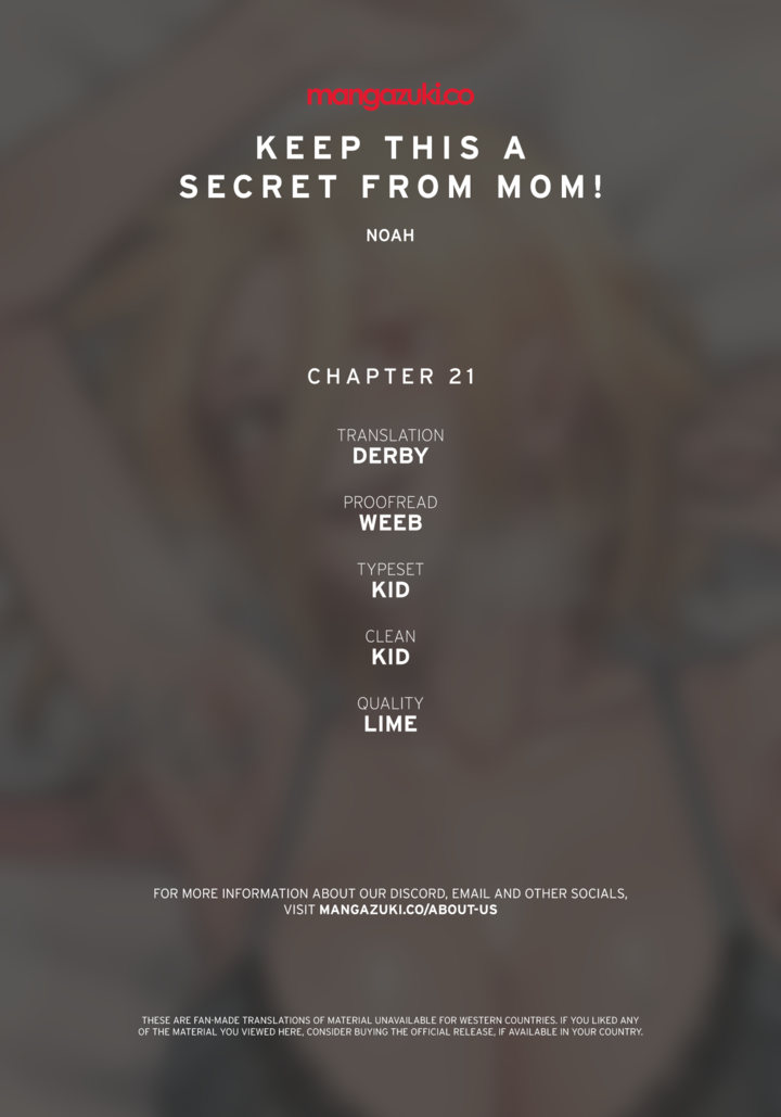 Keep it a Secret from Your Mother! - Chapter 21 Page 1