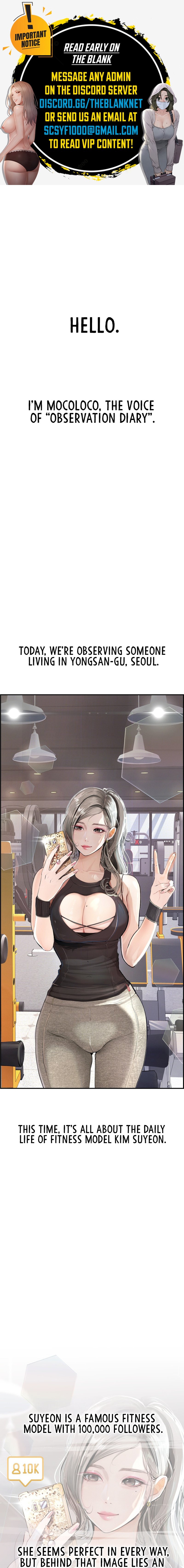 Observation Diary - Chapter 18 Page 1
